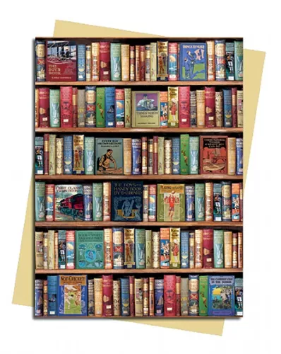 Bodleian Libraries: Hobbies and Pastimes Bookshelves, Greeting Card (Foiled)