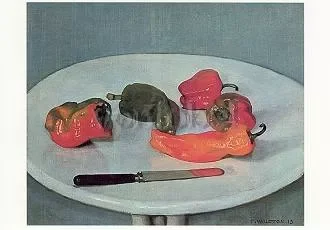 Red Peppers, 1915, Postcard