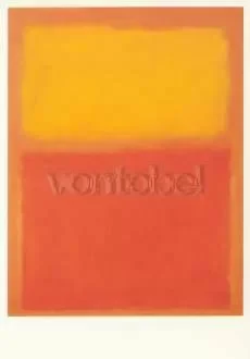 Orange and Yellow, 1956, Postcard