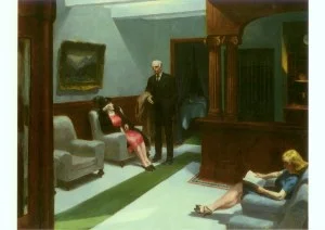 Hotel Lobby, Postcard