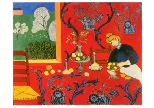 Red Room, 1908, Postcard