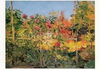 Garden at Trouville, Postcard