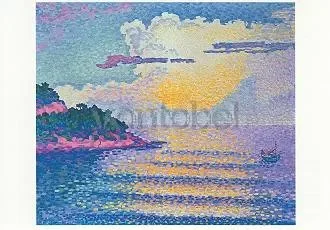 Sunset over the Sea, Postcard