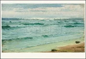Seascape. Skagen, 1882, Postcard
