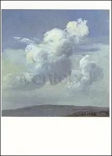 Wolkenstudie, 1832, Postcard