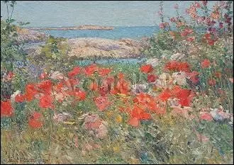 Celia Thaxter's Garden, 1890, Postcard