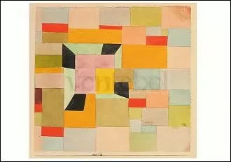 Partitioned Colour Squares (1921), Postcard