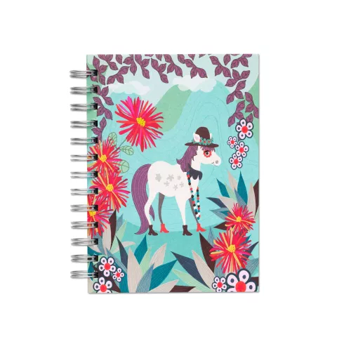 Pony In Andes, Spiral Bound Notebook, 80 sheets