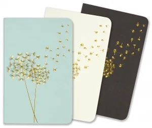 Dandelion Wishes, 3 Notebooks, Dotted Pages