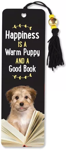 BEADED BKMK WARM PUPPY, GOOD BOOK