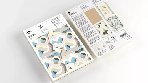 Art Deco, A5 Writing Paper&Notepad