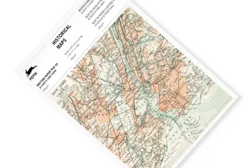 Historical Maps, A4 Writing Paper&Notepad