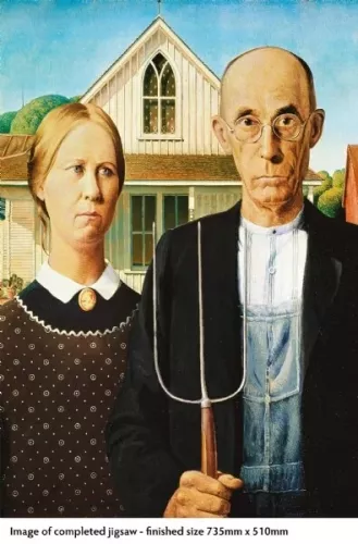 Grant Wood: American Gothic, 1000-piece jigsaw