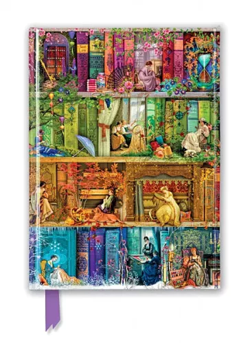 Aimee Stewart: A Stitch in Time Bookshelves, Foiled Journal