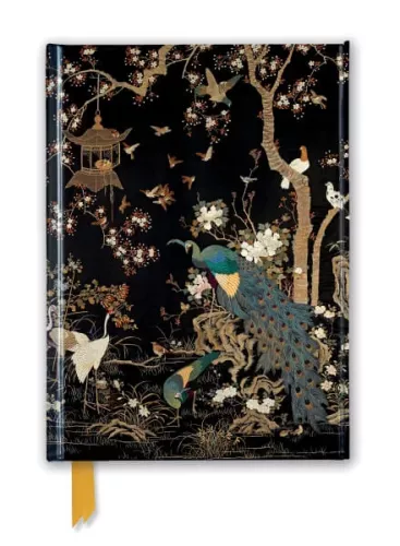 Ashmolean: Embroidered Hanging with Peacock, Foiled Journal