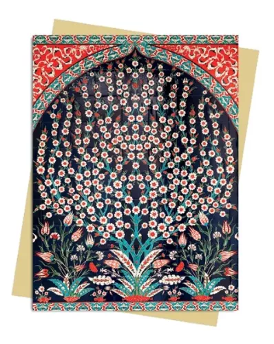 Turkish Wall Tiles, Greeting Card