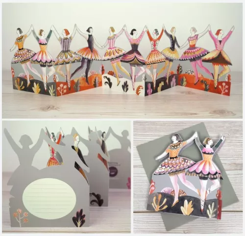 Dancers, Die Cut Cards