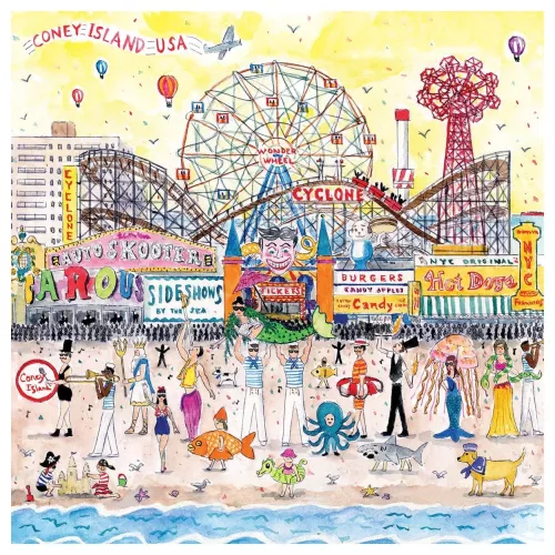 Michael Storrings Summer at the Amusement Park 500 Pc Puzzle