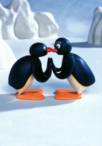 Pingu kiss, Greeting card