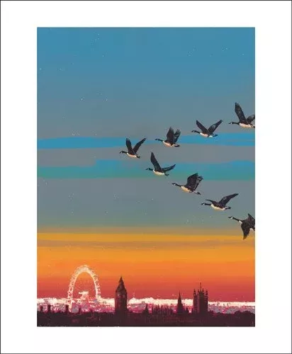 Migration over Westminster, Greeting Card