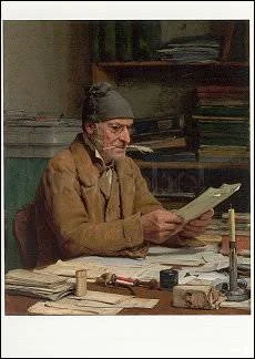The Municipal Secretary (1874), Postcard