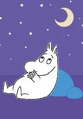 Moon, Moomin Minicard