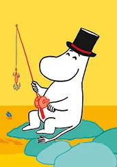 Fishing, Moomin Minicard