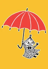 My and umbrella, Moomin Minicard