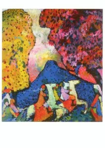 Kandinsky blauer berg, Postcard