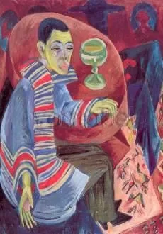 Kirchner the drinke, Postcard