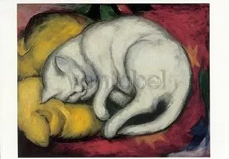 Marc franz the white cat, Postcard