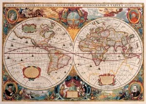 Old World Map, Jigsaw Puzzle