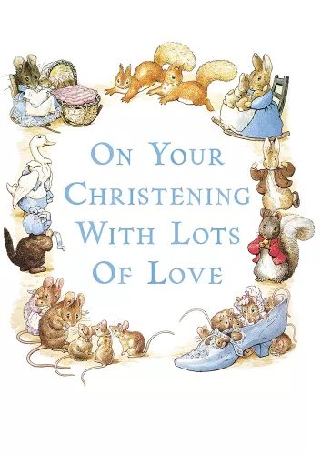 Blue Christening, Greeting Card