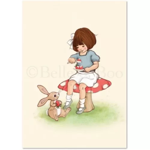 Strawberries & Cream, Postcard