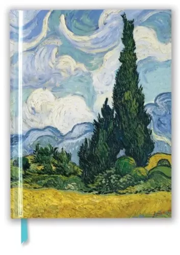 Vincent van Gogh: Wheat Field with Cypresses (Blank Sketch Book)