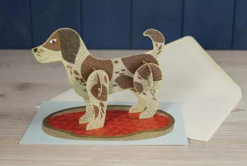 Pop-out Dog, Greeting Card