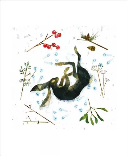 Sleeping Hare, Greeting Card