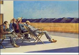 Hopper Edward People in the Sun (1960), Postcard