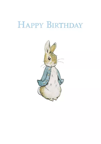 Peter Rabbit HB walking, Greeting Card