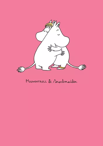 Moomin hugging, Greeting Card
