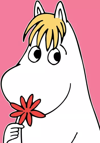 Moomin Snorkmaiden head, Greeting Card