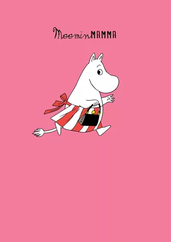 Moomin Moominmamma running, Greeting Card