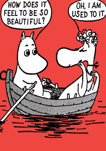 Moomin boat, Greeting Card