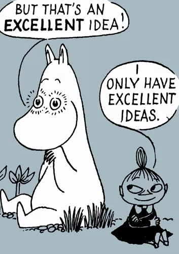 Moomin excellent, Greeting Card