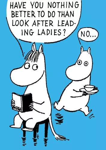 Moomin leading ladies, Greeting Card