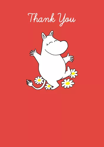 Moomintroll Thank you, Greeting Card