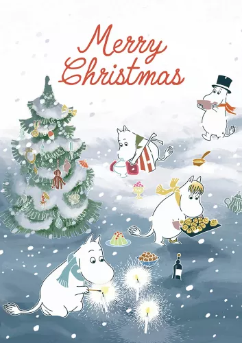 Moomin Merry Christmas Midwinter Festival, Greeting Card