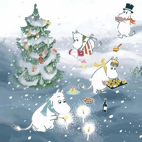 Moomin Square Midwinter Festival, Greeting Card