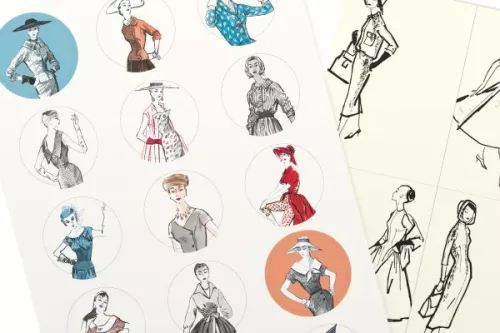 Vintage Fashion, Labels, Stickers & Tapes
