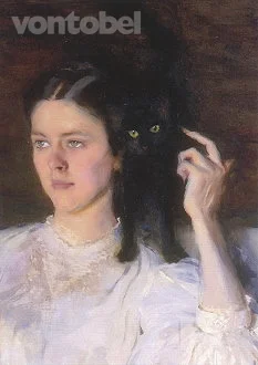 Sita and Sarita, Cecilia Beaux, Postcard